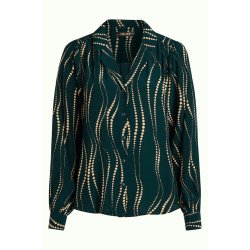 King Louie - Bella Blouse Twirl - Pine green