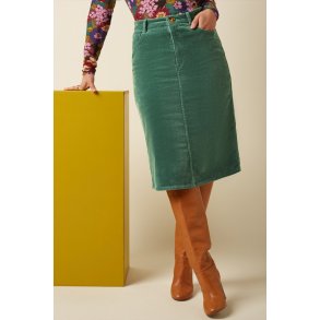 King Louie - Prisca Skirt Corduroy - Matcha Green