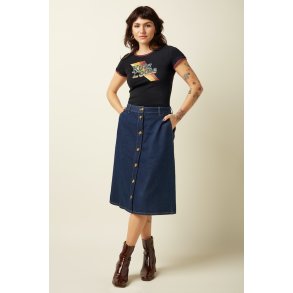 King Louie - Marie Skirt Onyx Denim - Deep Blue