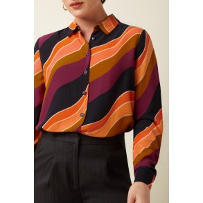 King Louie - Maisie Blouse Razzle - Beaujolais Red