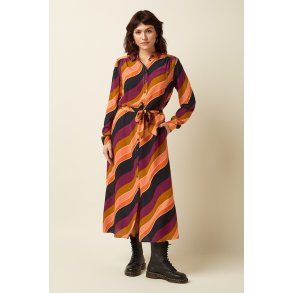 King Louie - Olivia Midi Dress Razzle - Beaujolais Red