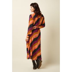 King Louie - Olivia Midi Dress Razzle - Beaujolais Red