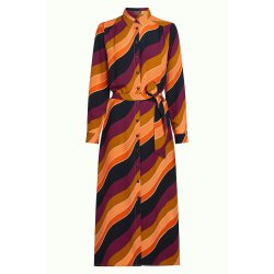King Louie - Olivia Midi Dress Razzle - Beaujolais Red