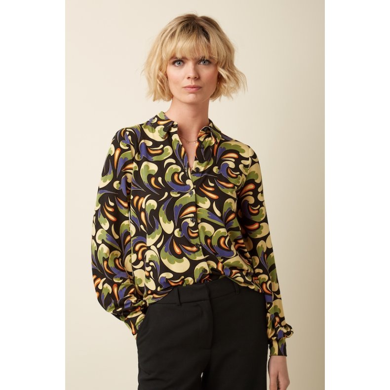 King Louie - Maisie Blouse Rumble - Black