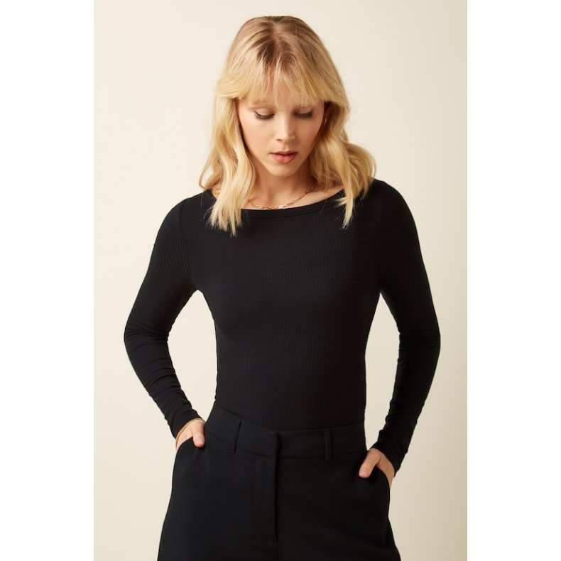 King Louie - Lili Tee Uni Rib - Sort