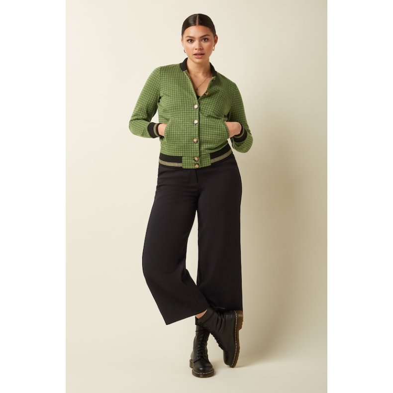 King Louie - Cleo Jacket Ivy Check - Guacemolde Green