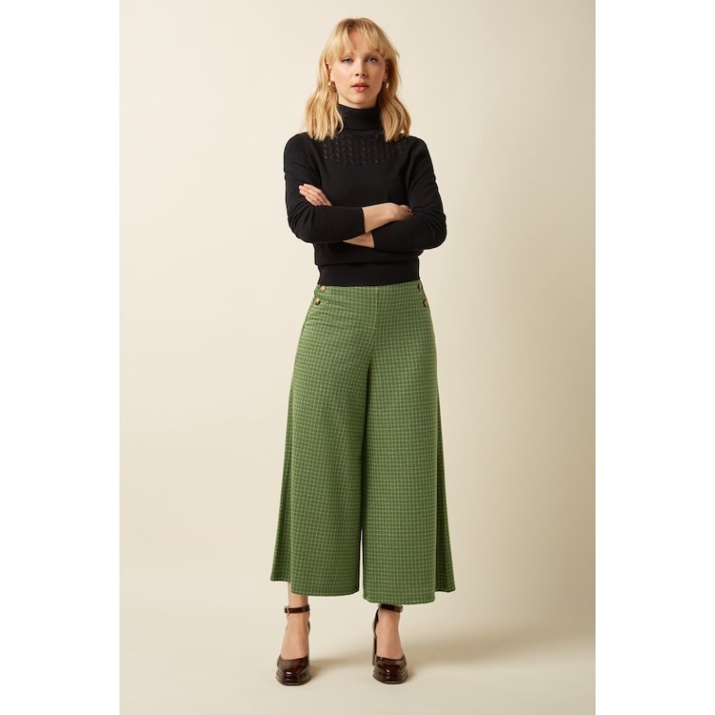 King Louie - Pia Culotte Ivy Check - Guacemole Green