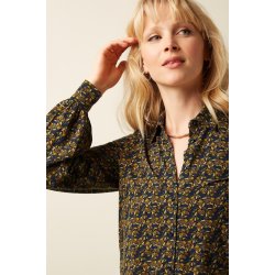 King Louie - Maisie Blouse Mirth Jersey - Rhodonite Blue