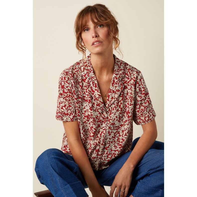 King Louie - Elsie Blouse Paradis - Chilli Red
