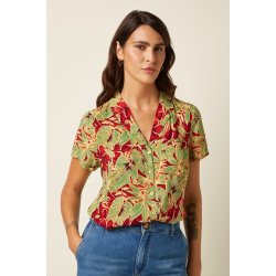 King Louie - Bella Blouse Rico - Fire red