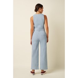 King Louie - Beatriz Pants Corner Stripe - Denim Blue