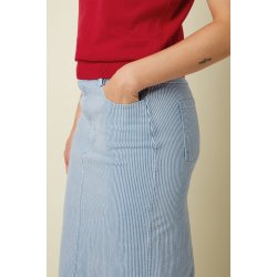 King Louie - Prisca Skirt Corner Stripe - Denim Blue