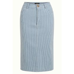 King Louie - Prisca Skirt Corner Stripe - Denim Blue