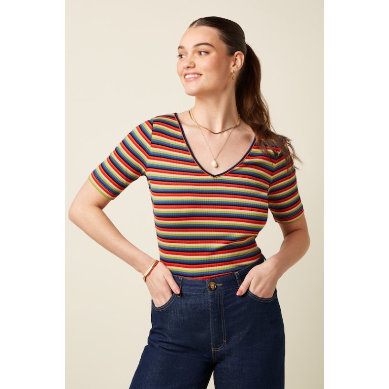 King Louie - Carice V Top Samui Stripe - Bluing