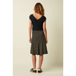 King Louie - Juno Panel Skirt Menchini Stripe - Black