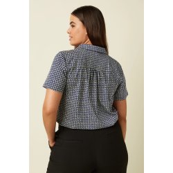 King Louie - Maisie Blouse Blizzy - Mazarine