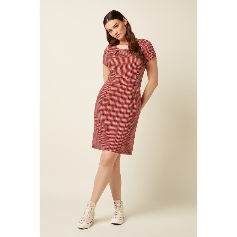 King Louie - Mona Dress Bora Bora - Chili Red - mamelukken