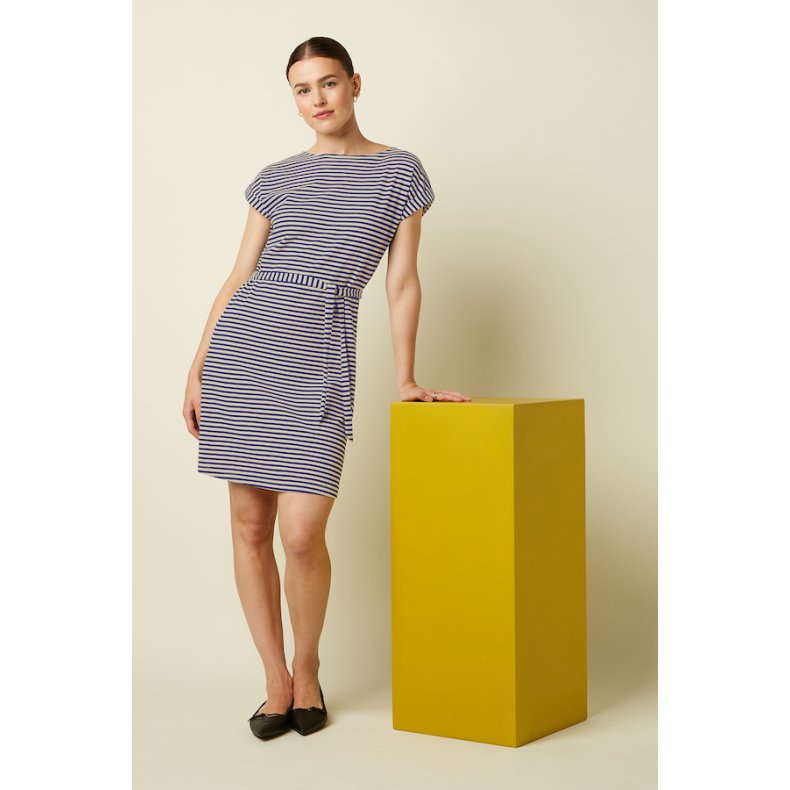 King Louie - Aria Tunic Dress Mariniere Stripe - Beacon Blue - mamelukken