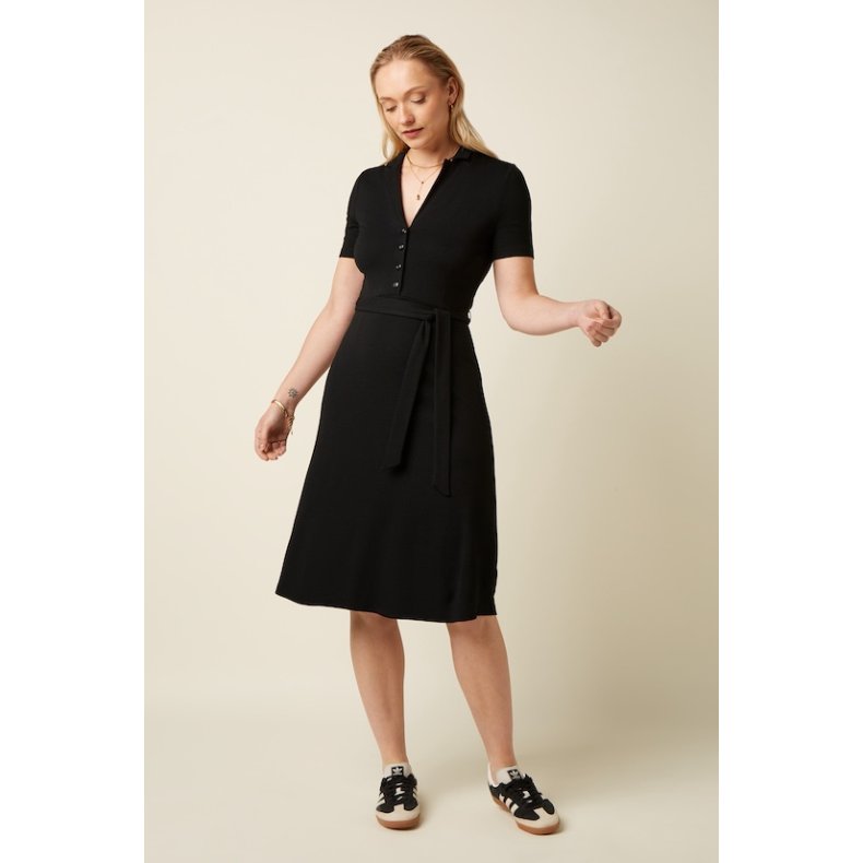 King Louie - Lola Dress Milano Crepe - Black