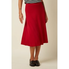 King Louie - Juno Midi Skirt Milano Crepe - Chili Red