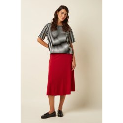 King Louie - Juno Midi Skirt Milano Crepe - Chili Red