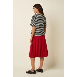 King Louie - Juno Midi Skirt Milano Crepe - Chili Red