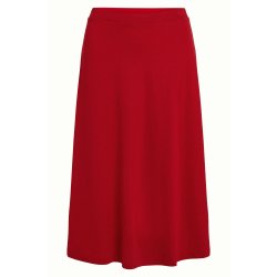 King Louie - Juno Midi Skirt Milano Crepe - Chili Red
