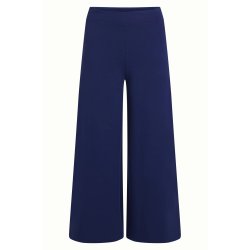 King Louie - Border Palazzo Cropped Pants - Beacon Blue