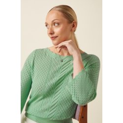 King Louie - Audrey Top Rocky Ajour - Minty Meadow