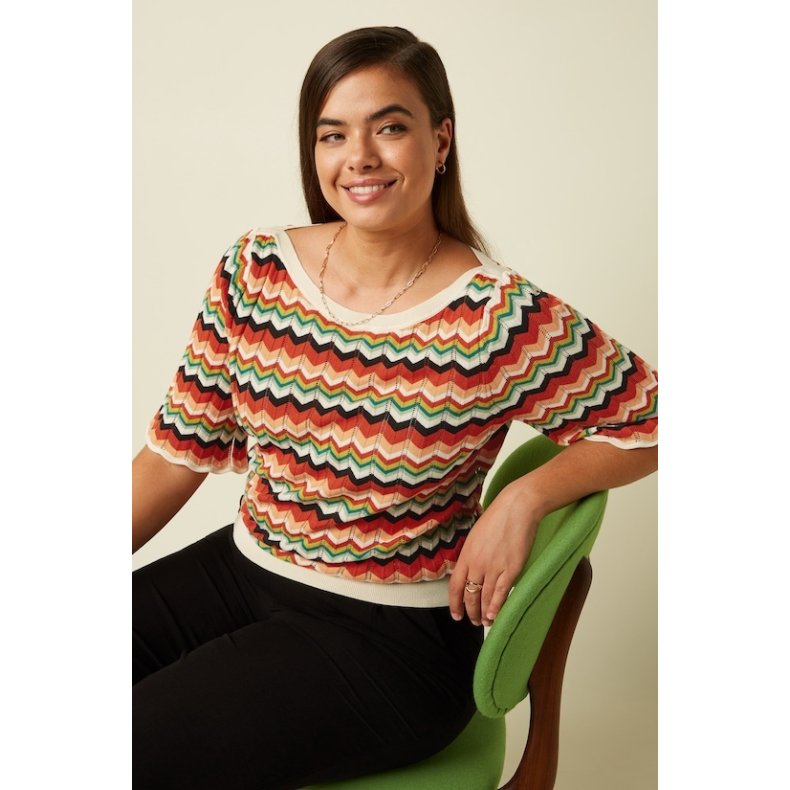 King Louie - Ivy Top Wide Sleeve Le Roy - Multi Color