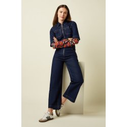 King Louie - Zip Jumpsuit Onyx Denim - Deep Blue 