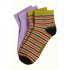 King Louie - Socks Short 2-Pack Mistral Stripe - Multi Color
