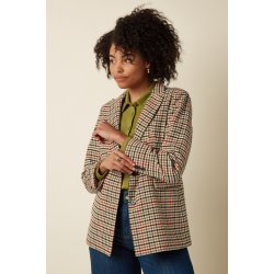 King Louie - Tula Blazer Basso Check - Marzipan