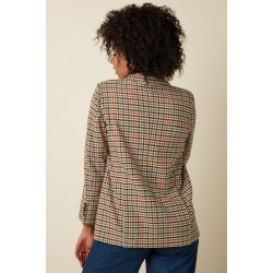 King Louie - Tula Blazer Basso Check - Marzipan