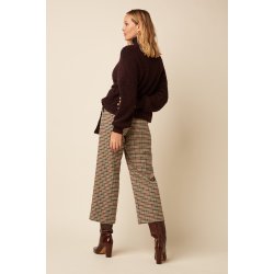 King Louie - Federica Pants Basso Check - Marzipan