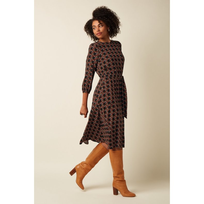 King Louie - Betty Dress Loose Fit Calou - Spicy Brown
