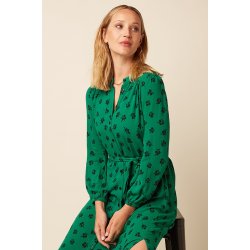 King Louie - Stella Midi Dress Farlane - Meadow Green