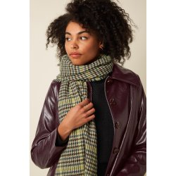 King Louie - Houdstooth Scarf - Spruced green