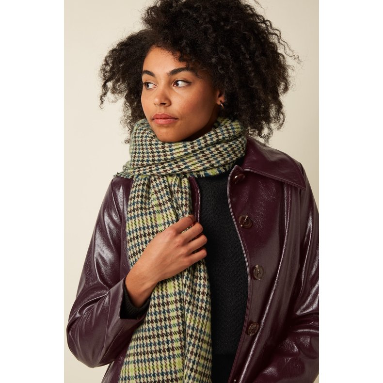 King Louie - Houdstooth Scarf - Spruced green