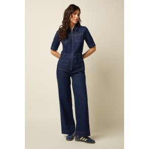 King Louie - Mira Jumpsuit Onyx Denim - Deep Blue