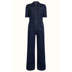 King Louie - Mira Jumpsuit Onyx Denim - Deep Blue