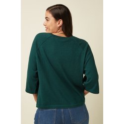 King Louie - Anya Top Cocoon - Pine green