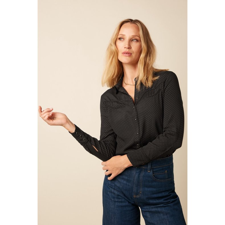 King Louie - Western Blouse Tilly - Black