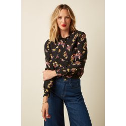King Louie - Maisie Blouse Tatum - Black