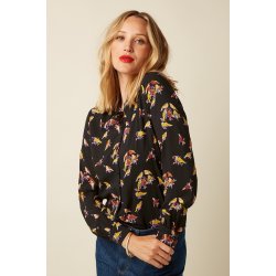 King Louie - Maisie Blouse Tatum - Black