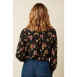 King Louie - Maisie Blouse Tatum - Black