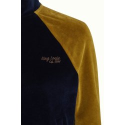 King Louie - Lila Coljack Baton Velvet - Sapphire Blue
