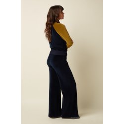 King Louie - Lila Coljack Baton Velvet - Sapphire Blue