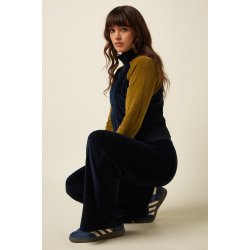 King Louie - Sweat Pants Baton Velvet - Sapphire Blue
