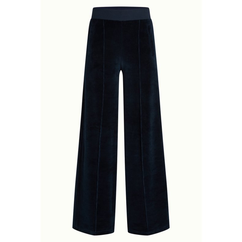 King Louie - Sweat Pants Baton Velvet - Sapphire Blue